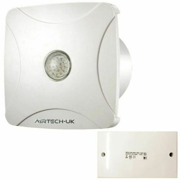 bathroom extractor with led light