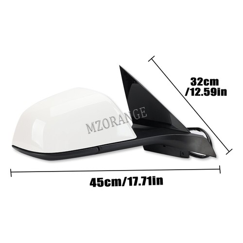 White Right Passenger Side Door Mirror For Tesla Model 3 2021-2023 Power Heated - Picture 2 of 13