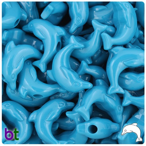 Cuentas de plástico para pony BeadTin Dolphin de 25 mm (24 piezas) - elección de estilo - Imagen 13 de 26