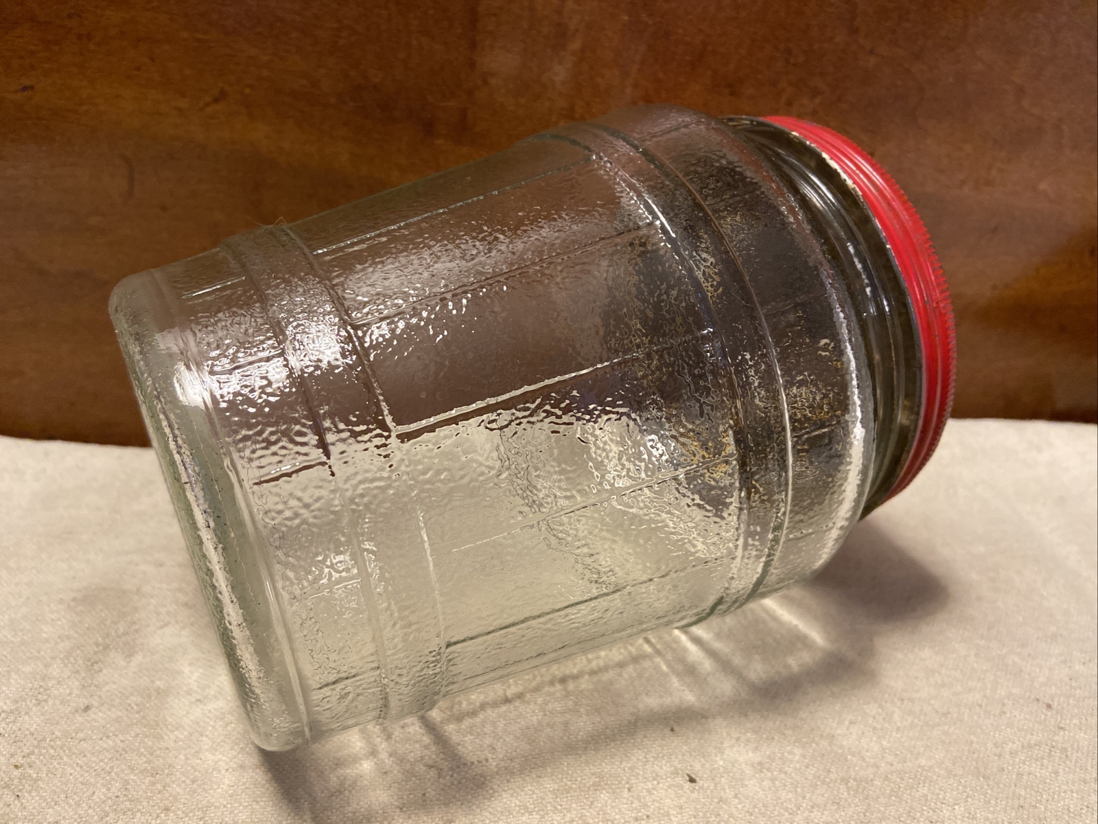 Vintage “Herring Cutlets” Glass Barrel Jar W/Metal Lid eBay