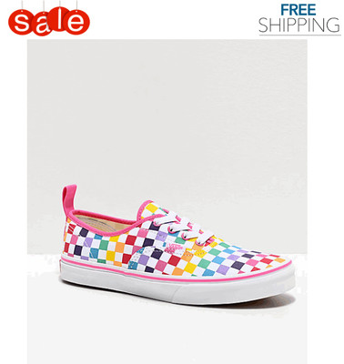 rainbow colored vans