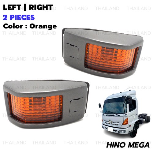 Pair Signal Lamp Door Fits Hino Mega Ranger 500 Mega 700 Profia 2001 - 2017 - Picture 4 of 10