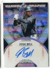 2019 Panini Prizm Josh Bell Gameball Graphs AUTO AUTOGRAPH PITTSBURGH PIRATES