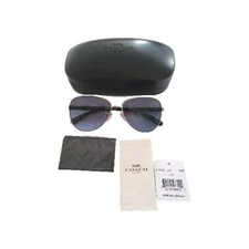 BRANDNEUE COACH Herren Sonnenbrille, blaue Gläser mit Etui, L1015