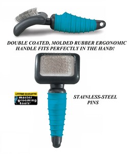 pro pet small slicker brush ergonomic handle dog cat