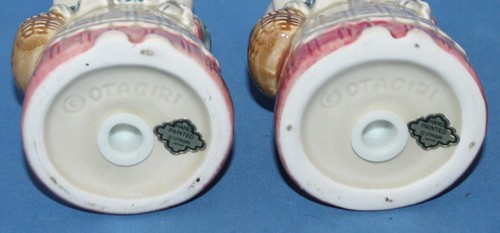 Salero y pimentero de cerámica vintage Otagiri Country Mouse Japón - Imagen 3 de 3