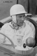 Stirling Moss - 1957 portrait - F1 Grand Prix Formula One legendary driver auto 