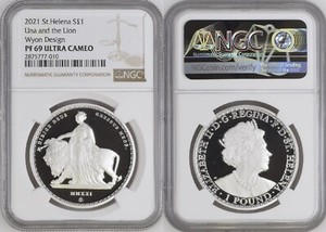 Una and the Lion 2021 1oz シルバー Masterpiece 2021 Una & the Lion