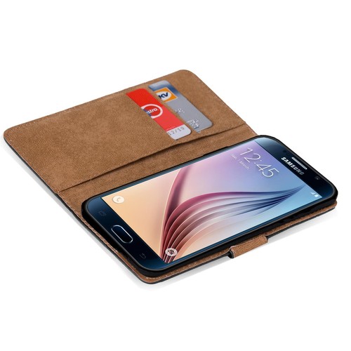 Funda Protectora Para Samsung Galaxy S6 Edge Teléfono Cartera Flip Case - Imagen 4 de 7