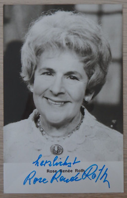 Autogramm österreichische Film- und TV Schauspielerin Rose Renee Roth (103768)
