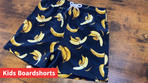 Wasabi Waves Boys Printed Boardshorts Swimsuit with Mesh Lining 2-16yr - Video 1 of 1