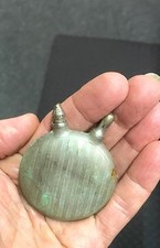 VINTAGE SMALL OLD METAL VILY DEPOSE PERFUME? OIL VIAL MADE IN FRANCE