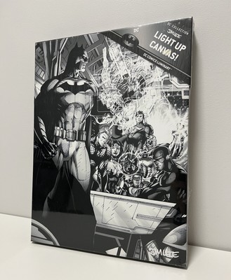 DC Comics BATMAN Jim Lee Super Heroes Luminart Justice League Light Up Canvas