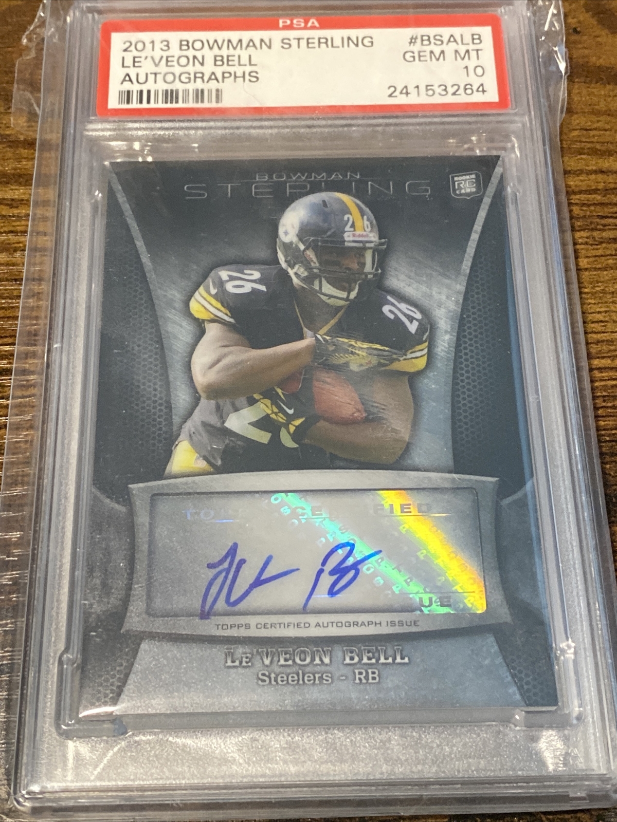 Le'Veon Bell Bowman Sterling Autographs #BSALB Base