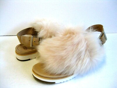 UGG HOLLY WOMEN SANDAL SHEEPSKIN SOFT OCHRE US