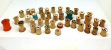 Very Vintage Lot 40 Wooden Thread Spools Coats Clarks Star