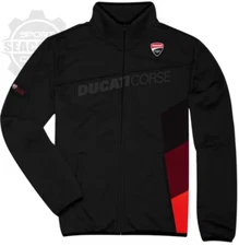 NEW Ducati DC Sport Full Zip Fleece Jacket Black