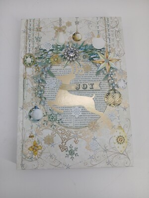 Pooch & Sweetheart Brooch Writing Journal Joy Gold Embellished Ornaments 