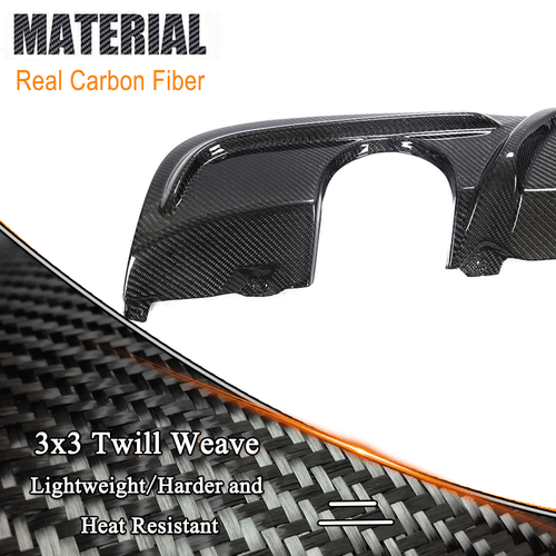 Spoiler diffusore posteriore in carbonio adatto per BMW SERIE 3 E90 325i 335i pacchetto M  - Foto 9 di 12