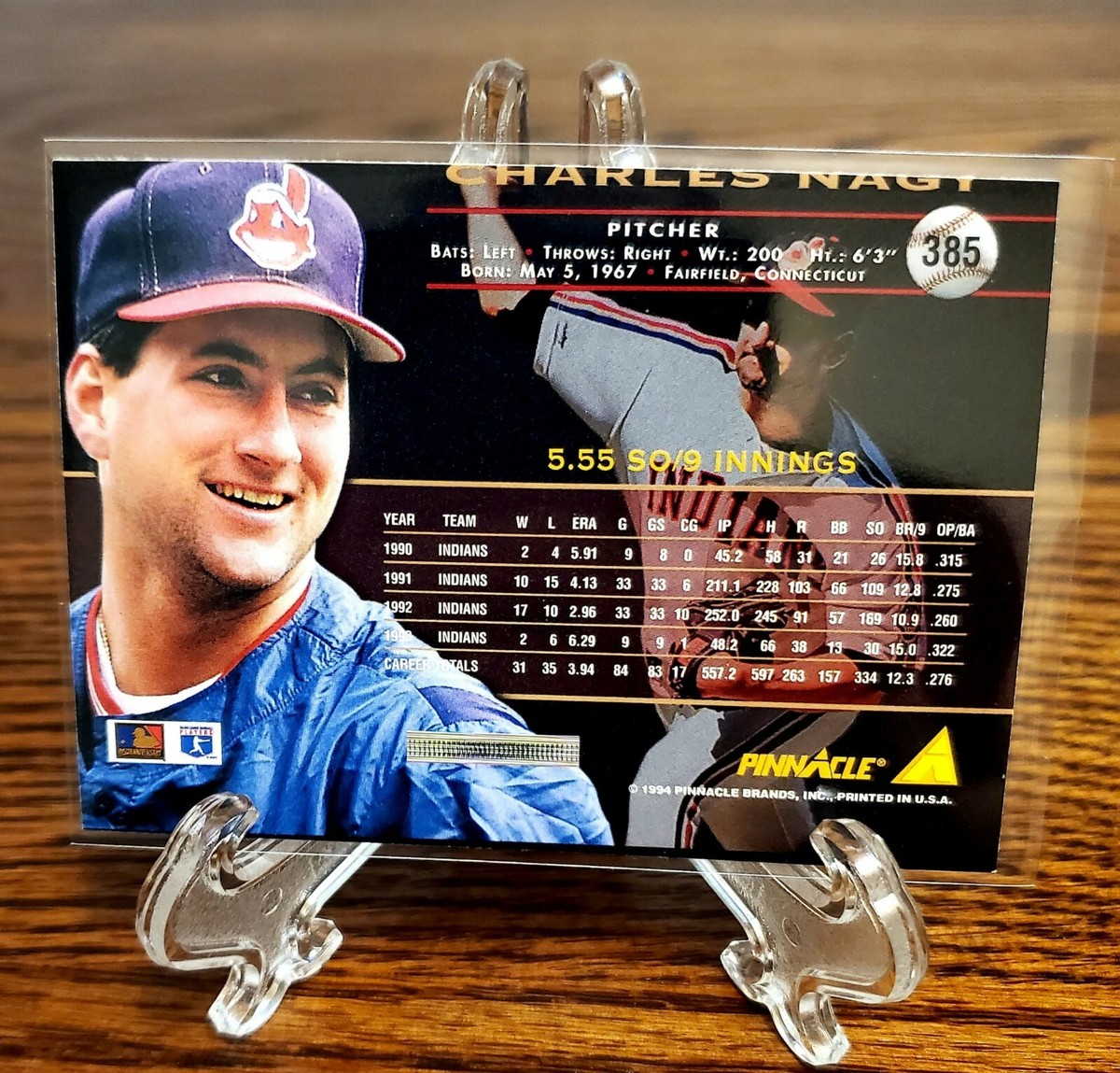 MISCUT 1994 PINNACLE CHARLES NAGY(C)130=1 #385 | eBay