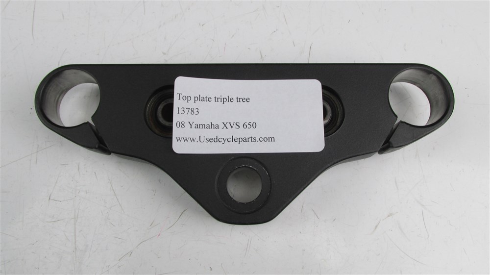 パン 2008 Yamaha Vstar XVS650- triple tree top clamp - rare black | eBay