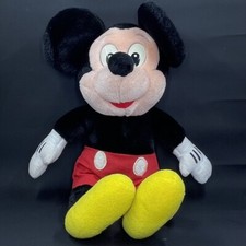 Vintage Mickey Mouse Plush Stuffed Animal Toy Doll Walt Disney World Disneyland