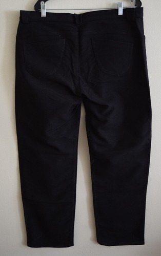 Pantalones de mezclilla Thierry Mugler para hombre negros con botones hechos en Francia 40 EE. UU. - Imagen 10 de 10