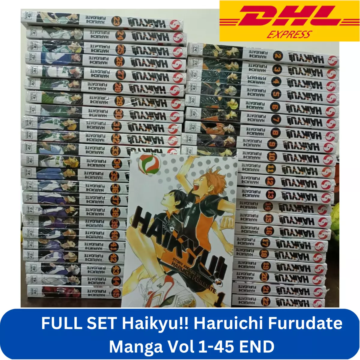 HAIKYUU Manga Complete Set Volume 1-45 Haikyuu!! English by Haruichi  Furudate