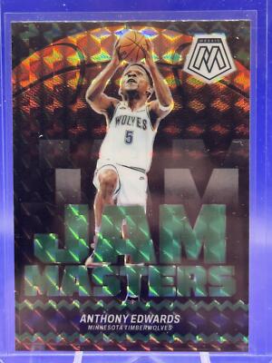2023-24 Panini Mosaic Anthony Edwards #17 Jam Masters Mosaic Green T-Wolves