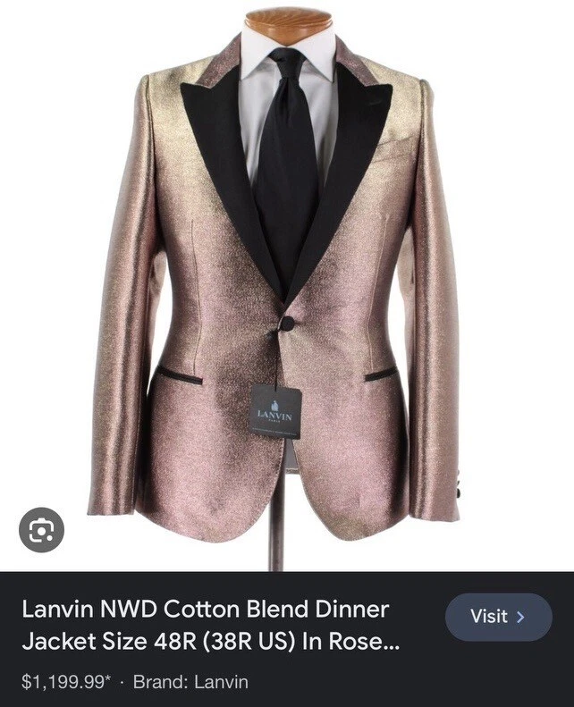 Blazer/chaqueta de cena Lanvin 38 corta Foto 4 de 4