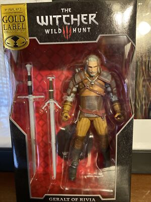 GERALT OF RIVIA McFarlane Gold Label Collection Witcher Wild Hunt