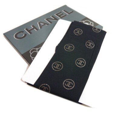 Authentic CHANEL Stockings Coco Mark #7564