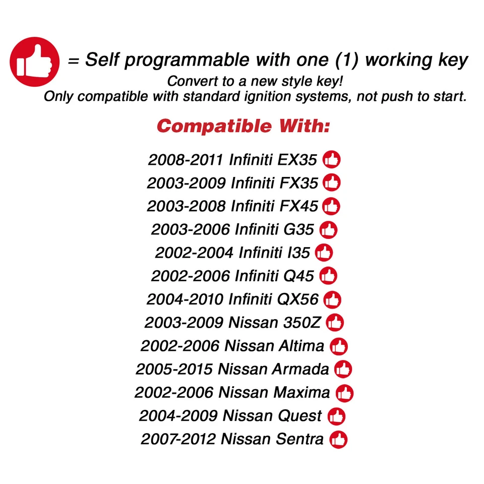 1x For 2003 2004 2005 2006 Infiniti G35 G 35 Keyless Entry Key Fob Car Remote Foto 3 de 3