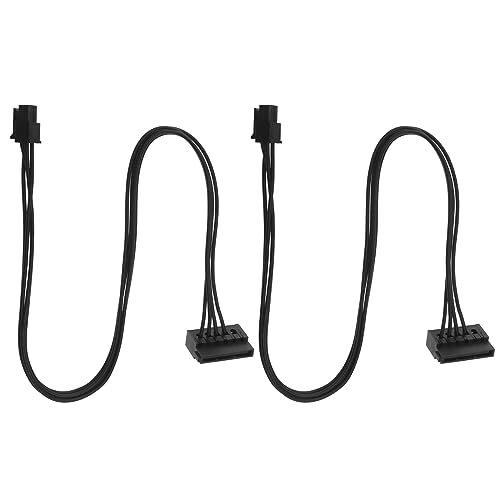 2Pcs Mini 4Pin a SATA Cavi di Alimentazione Mini 4 Pin a 15 Pin SATA (Q4J)
