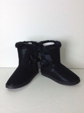NEW RAMPAGE GIRLS BOOTS BLAIR BLACK METALLIC KB8661 SIZE 5 207 