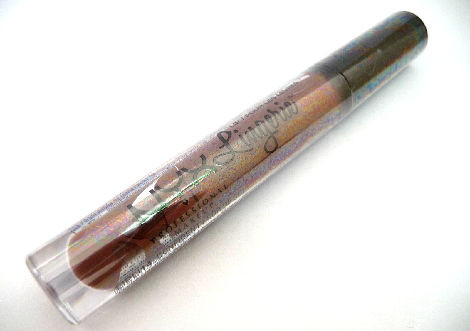 NYX Lingerie LIPLI 14 CONFIDENT Liquid Lipstick Full Size Brand New Sealed Brown