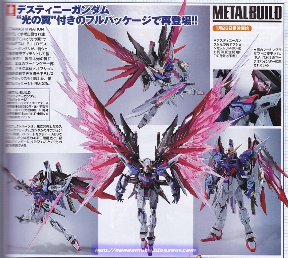 BNIB Bandai METAL BUILD Destiny Gundam SEED (Full Package