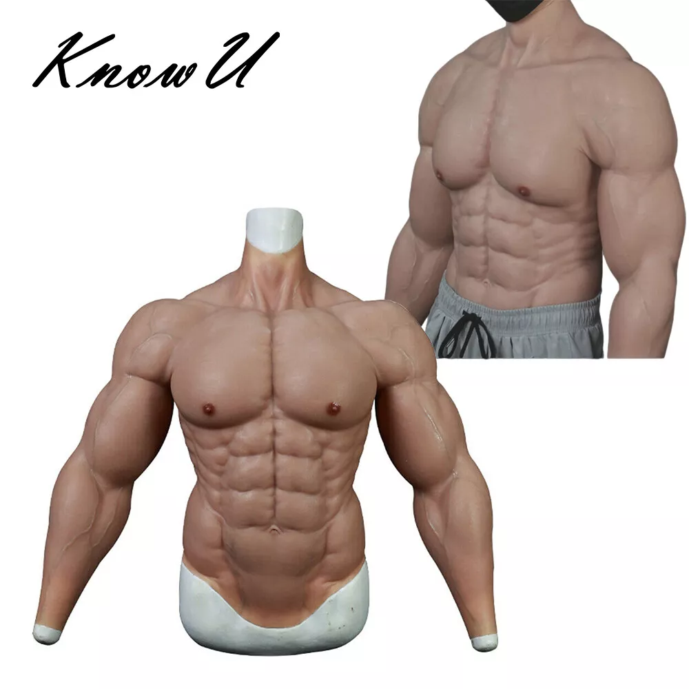 Small Size Short Sleeved Muscle Suit Realistic Silicone Fake Chest Cosplay  6.5kg | eBay