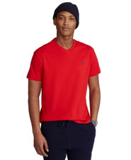 New Polo Ralph Lauren Men's Classic-Fit V Neck T-Shirt Red,M 
