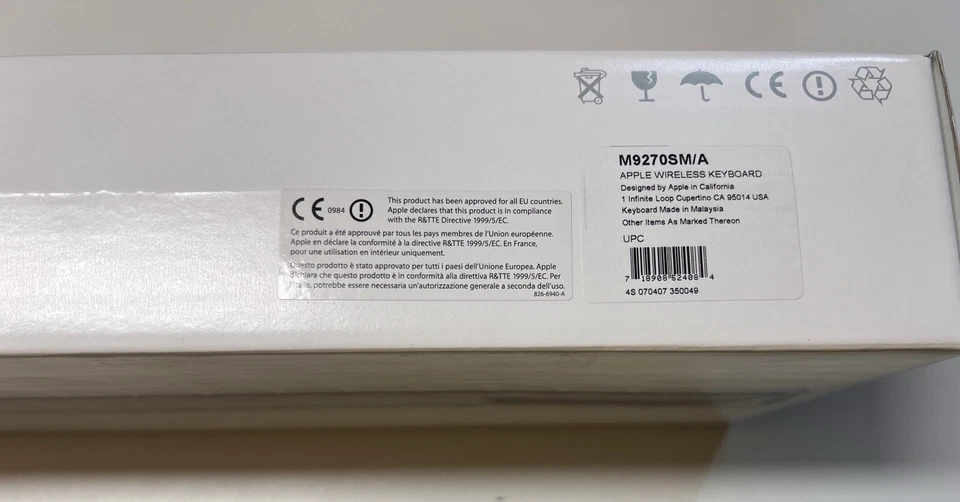 A1016 Apple Wireless Tastatur Keyboard weiß NEU QWERTZ Sammler CH DE M9270SM/A - Bild 4 von 4