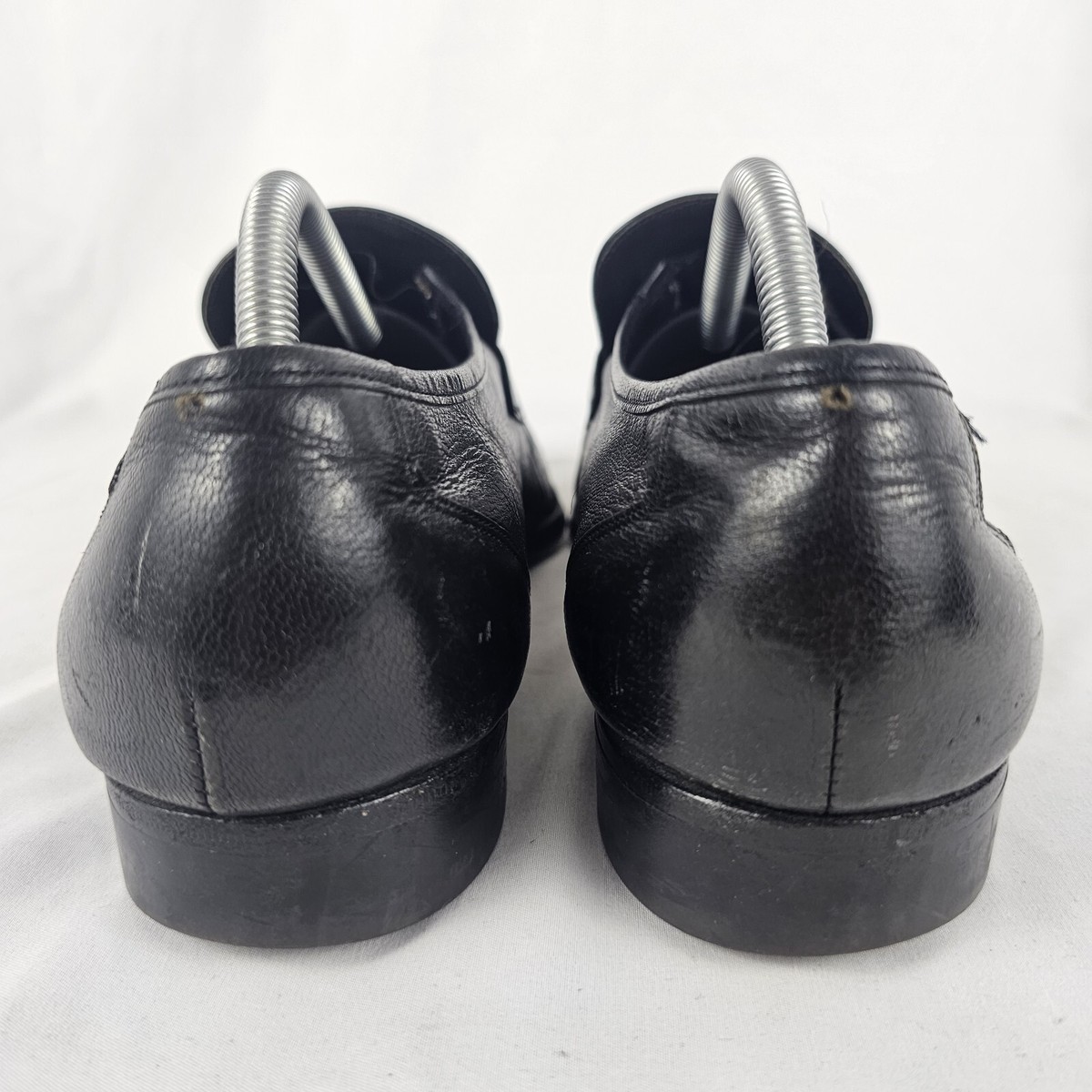 Florsheim Imperial Mens Black Leather Slip-On Tassel Gold Bit Loafers Size 9 D Vintage Florsheim Imperial Men main image 3