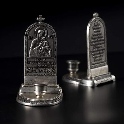 Our Lady of Perpetual Help Candlestick - Theotokos Orthodox Candle Holder