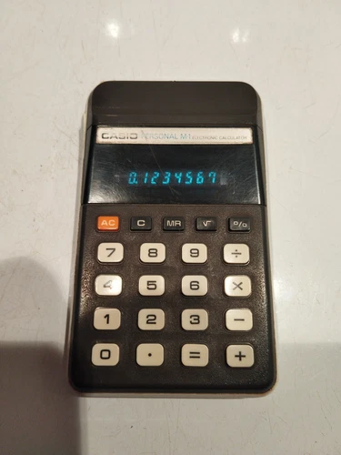 Calculatrice Vintage Casio M1 Fonctionne