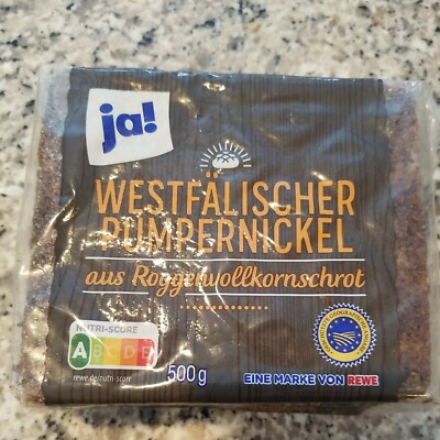 Special Order:Cali 1   Bread Westphalian Classic Pumpernickel. 500g Standard 