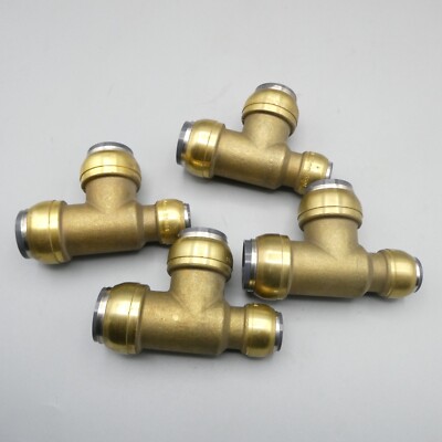 X4 Sharkbite 22 mm x 15 mm x 22 mm reduzierter Lauf Ast T-Stück Push Fit 4 Stück