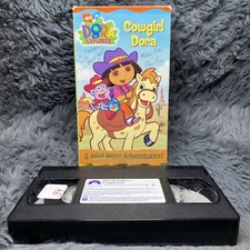 Nick Jr Dora The Explorer Cowgirl Dora VHS Video Tape 2 Wild West Adventures!