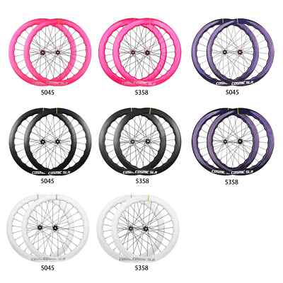 700C Road Disc Carbon Wheelset 5045mm 5853mm width 30mm
