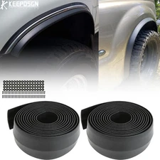 21ft 2" Widebody Fender Flares Flexible Rubber Universal For SUV Truck Pickup