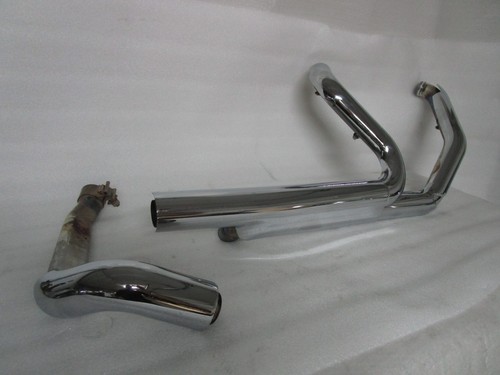 10-16 Harley Davidson Touring Head Pipe with Chrome Heat Shields OEM