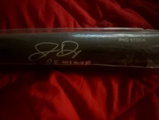 Jermaine Dye Signed Louisville Slugger Pro Black Baseball Bat w/WS MVP -(SS COA)